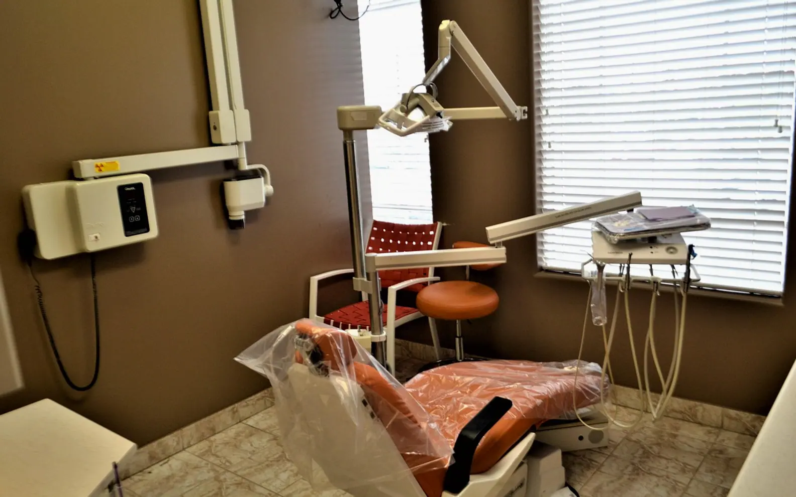 Dentist, office and health dental