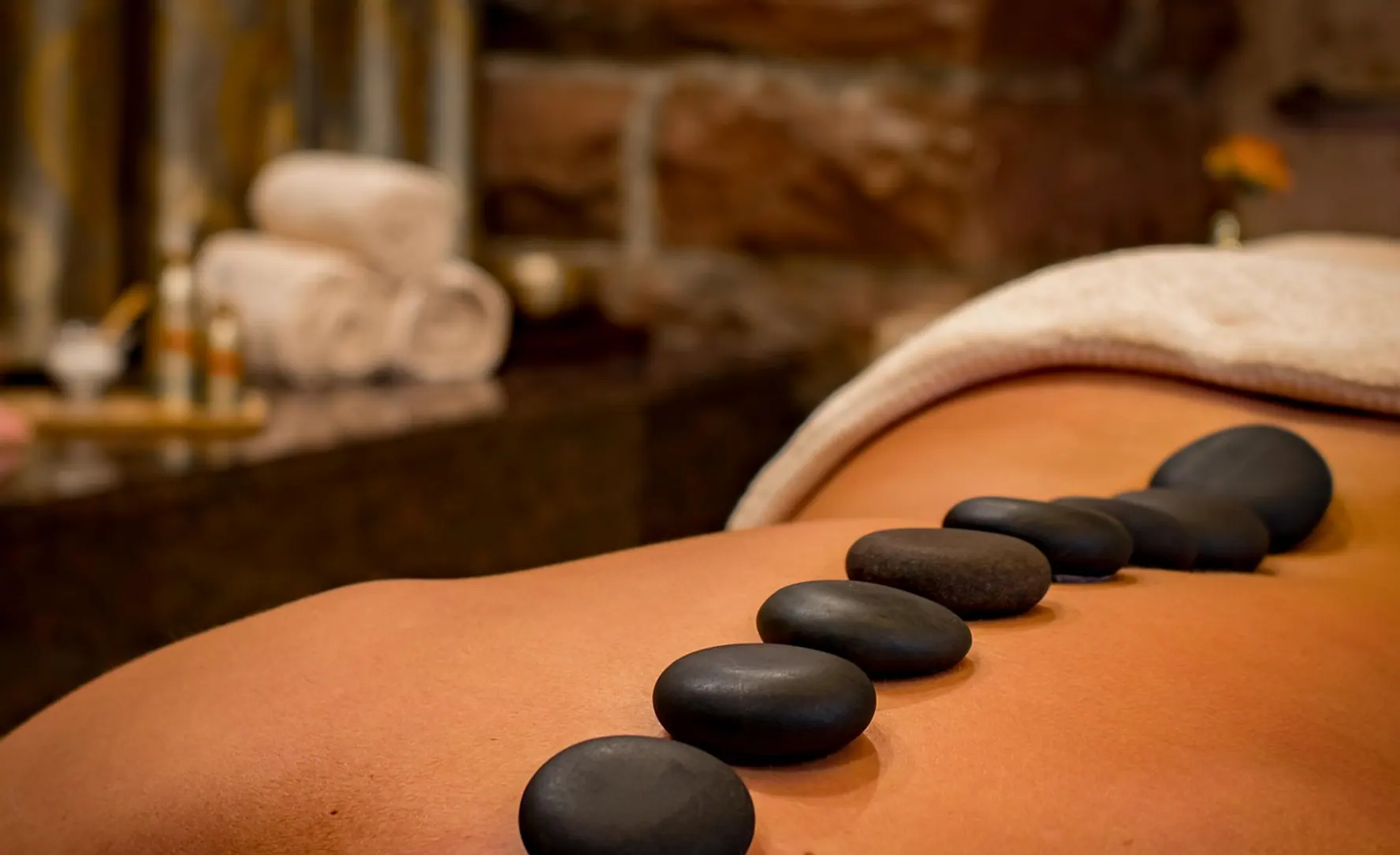 Stones, spa and massage